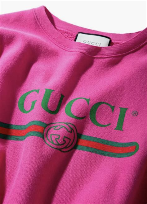 gucci hot|hot pink Gucci sweatshirt.